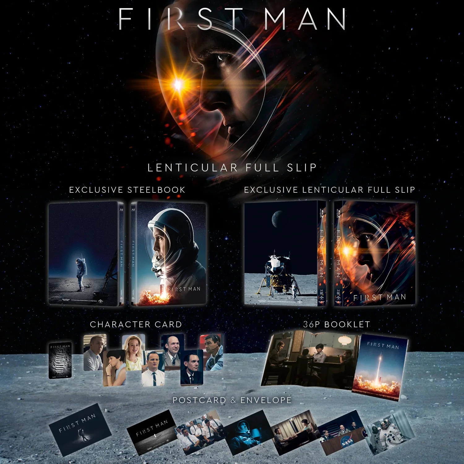First Man Lenticular SteelBook (2018)(ME#21)(Hong Kong) - Image 7