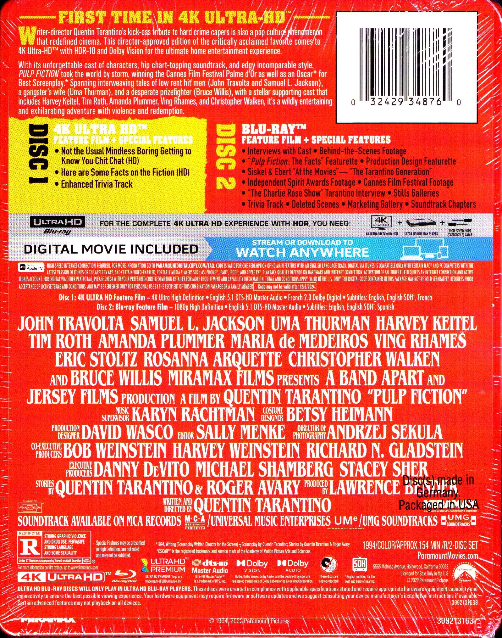 Pulp Fiction 4K SteelBook - Image 5