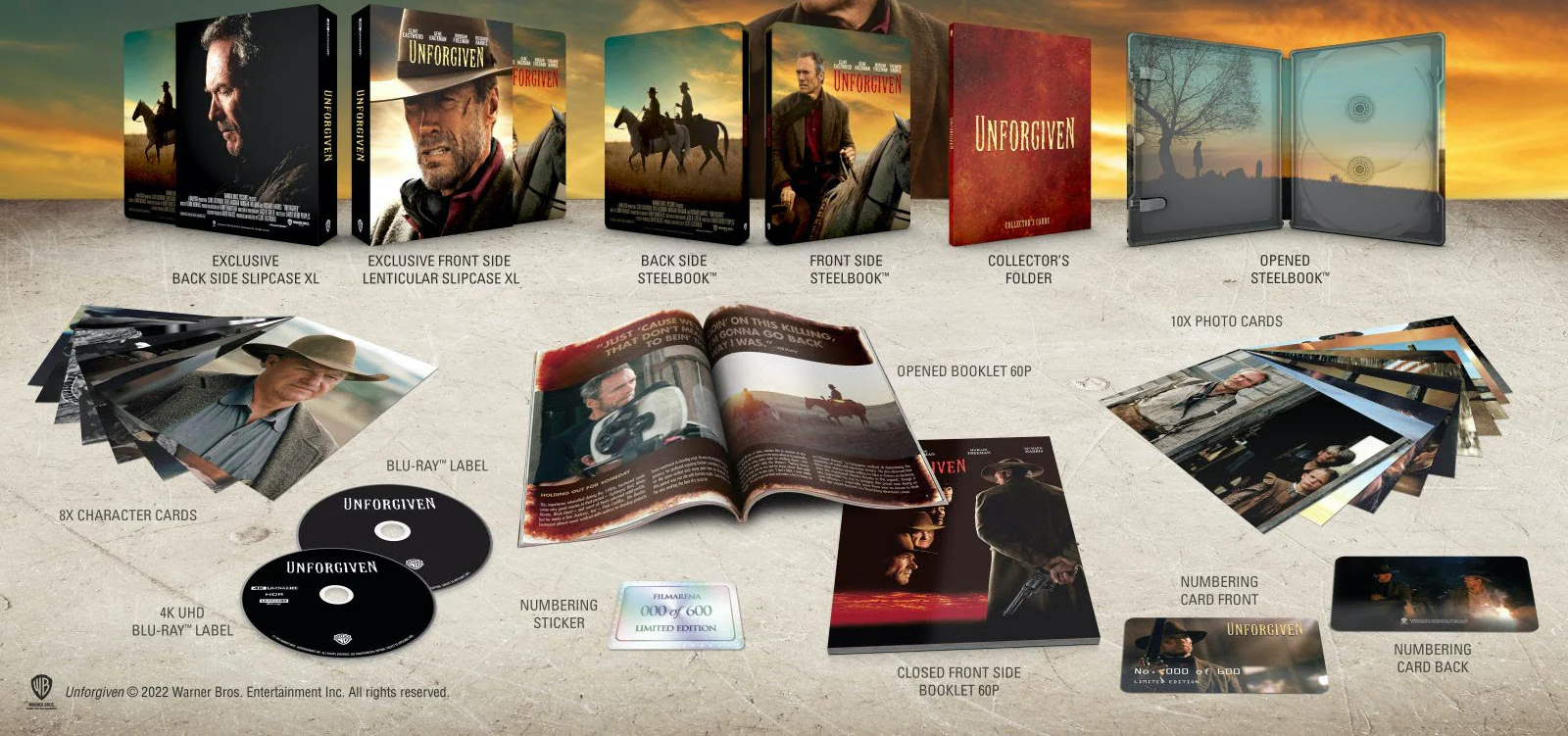 Unforgiven 4K XL Lenticular SteelBook (FAC #168)(Czech) - Image 3